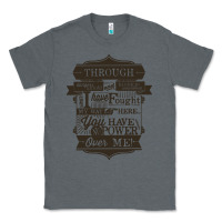 Charcoal Heather labyrinth words Classic Tee - linhVisuals