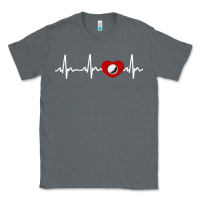 Charcoal Heather my heart beats for golf Classic Tee - linhVisuals