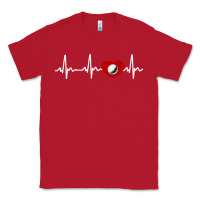 Red my heart beats for golf Classic Tee - linhVisuals