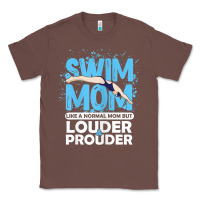 Chestnut womens swimmer swim mom louder prouder sports mother t shirt t shirt Classic Tee - linhVisuals