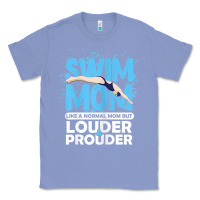 Colony Blue womens swimmer swim mom louder prouder sports mother t shirt t shirt Classic Tee - linhVisuals
