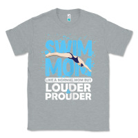 Heather Grey womens swimmer swim mom louder prouder sports mother t shirt t shirt Classic Tee - linhVisuals