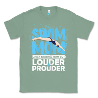 Sage womens swimmer swim mom louder prouder sports mother t shirt t shirt Classic Tee - linhVisuals
