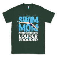 Sports Green womens swimmer swim mom louder prouder sports mother t shirt t shirt Classic Tee - linhVisuals