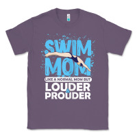 Lavender womens swimmer swim mom louder prouder sports mother t shirt t shirt Classic Tee - linhVisuals