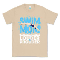 Mushroom womens swimmer swim mom louder prouder sports mother t shirt t shirt Classic Tee - linhVisuals
