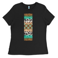 Black fall pattern Ladies Tee - Artiststas