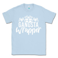 Dusty Blue gangsta wrapper Classic Tee - linhVisuals