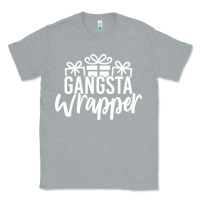 Heather Grey gangsta wrapper Classic Tee - linhVisuals