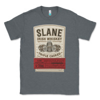 Charcoal Heather slane irish whiskey Classic Tee - linhVisuals