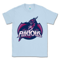 Dusty Blue bi furious   bisexual Classic Tee - linhVisuals
