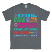 Charcoal Heather science is real , black lives matter , love is love , equality , kindn Classic Tee - linhVisuals