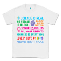White science is real , black lives matter , love is love , equality , kindn Classic Tee - linhVisuals