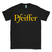 Black pfeiffer university Classic Tee - linhVisuals