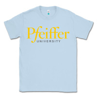 Dusty Blue pfeiffer university Classic Tee - linhVisuals