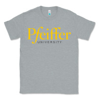 Heather Grey pfeiffer university Classic Tee - linhVisuals