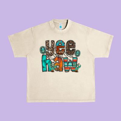 Yee Haw Urban Heavy Tee Designed By Racoondesign