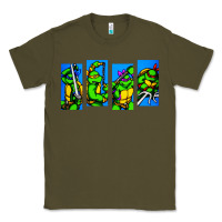 Army Green arcade turtles Classic Tee - linhVisuals