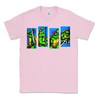 Bubblegum Pink arcade turtles Classic Tee - linhVisuals