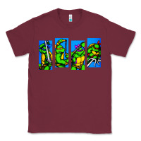 Burgundy arcade turtles Classic Tee - linhVisuals