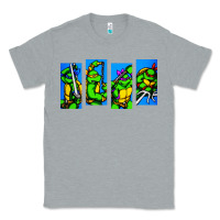 Heather Grey arcade turtles Classic Tee - linhVisuals