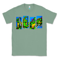 Sage arcade turtles Classic Tee - linhVisuals