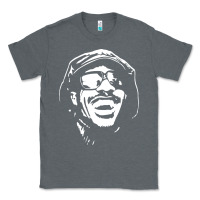 Charcoal Heather stevie wonder Classic Tee - linhVisuals