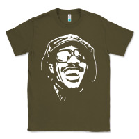 Army Green stevie wonder Classic Tee - linhVisuals