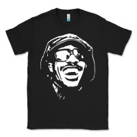 Black stevie wonder Classic Tee - linhVisuals