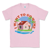 Bubblegum Pink i want to go home Classic Tee - linhVisuals