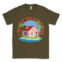 Army Green i want to go home Classic Tee - linhVisuals