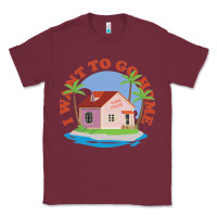 Burgundy i want to go home Classic Tee - linhVisuals