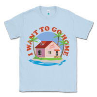 Dusty Blue i want to go home Classic Tee - linhVisuals