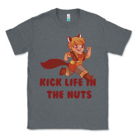 Charcoal Heather kick life in the nuts   squirrel girl Classic Tee - linhVisuals