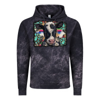 Cloud Black western background turquoises gemstones black and white baby cow Vintage Hoodie - BarkalooDesign