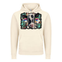 Vintage Artic western background turquoises gemstones black and white baby cow Vintage Hoodie - BarkalooDesign