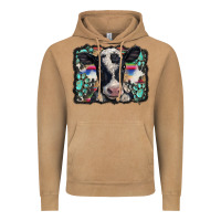 Vintage Camel western background turquoises gemstones black and white baby cow Vintage Hoodie - BarkalooDesign