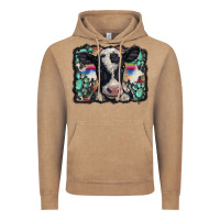 Vintage Coffee western background turquoises gemstones black and white baby cow Vintage Hoodie - BarkalooDesign