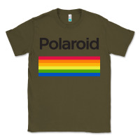 Army Green polaroid color spectrum horizontal Classic Tee - linhVisuals