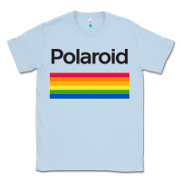 Dusty Blue polaroid color spectrum horizontal Classic Tee - linhVisuals