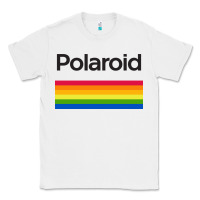 White polaroid color spectrum horizontal Classic Tee - linhVisuals