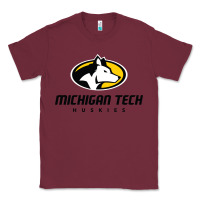Burgundy michigan tech huskies Classic Tee - linhVisuals