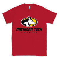 Red michigan tech huskies Classic Tee - linhVisuals