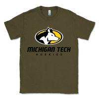 Army Green michigan tech huskies Classic Tee - linhVisuals