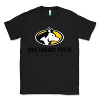 Black michigan tech huskies Classic Tee - linhVisuals