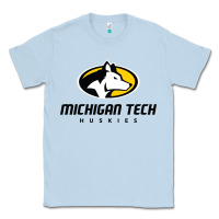 Dusty Blue michigan tech huskies Classic Tee - linhVisuals
