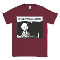 Burgundy my anxieties have anxieties   peanuts Classic Tee - linhVisuals