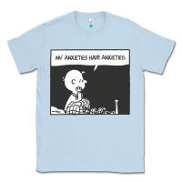 Dusty Blue my anxieties have anxieties   peanuts Classic Tee - linhVisuals