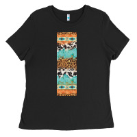 Black fall pattern Ladies Tee - Artiststas