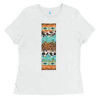 White fall pattern Ladies Tee - Artiststas